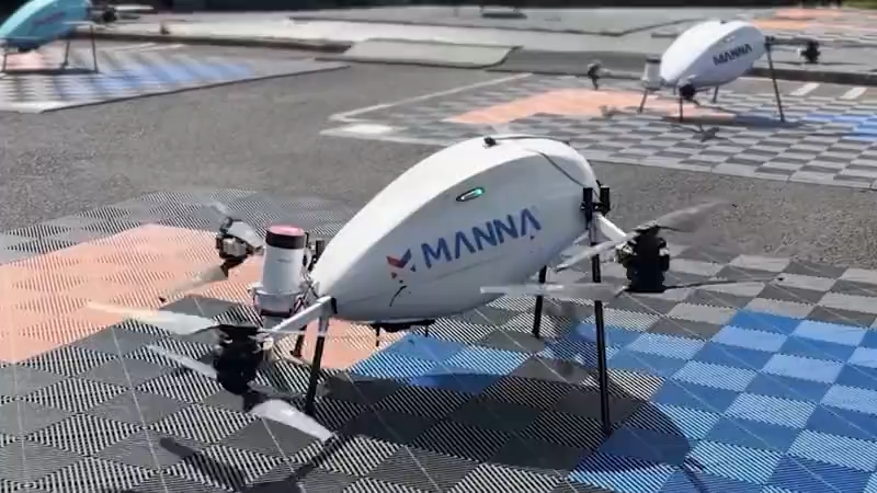 Manna Air Delivery Launches Live Drone Service in Tulsa Cherry Street