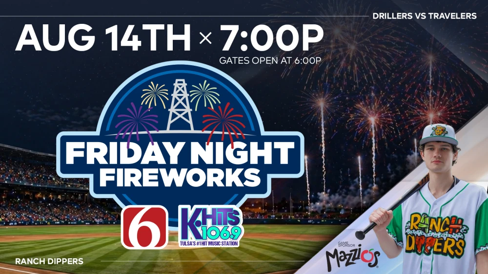 Friday Fireworks At ONEOK Baseball Field Image