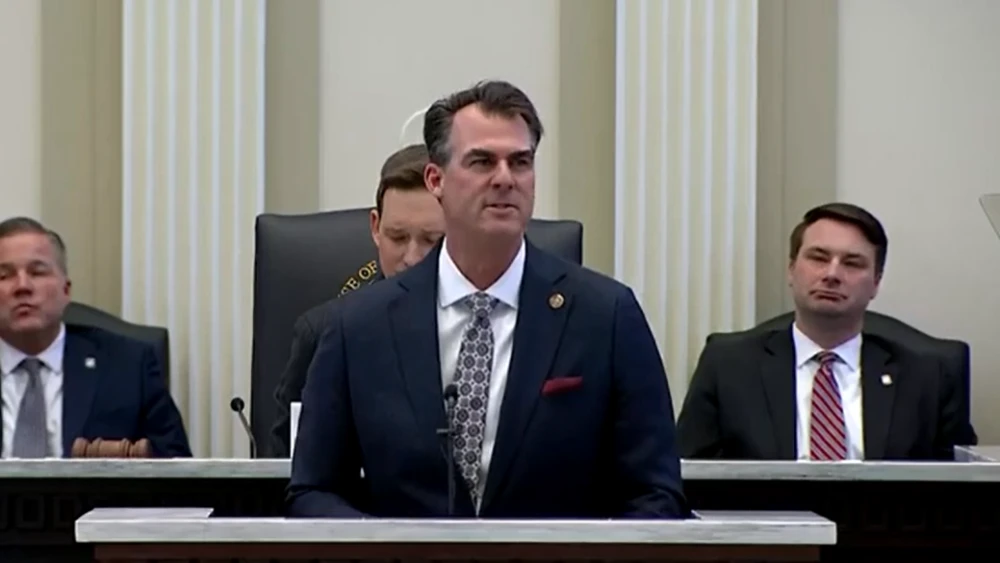 Gov. Kevin Stitt at State of the State address