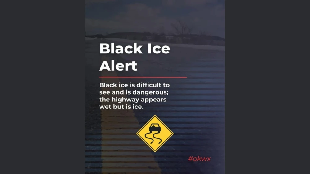 ODOT warns of black ice forming across Oklahoma overnight Sunday ...