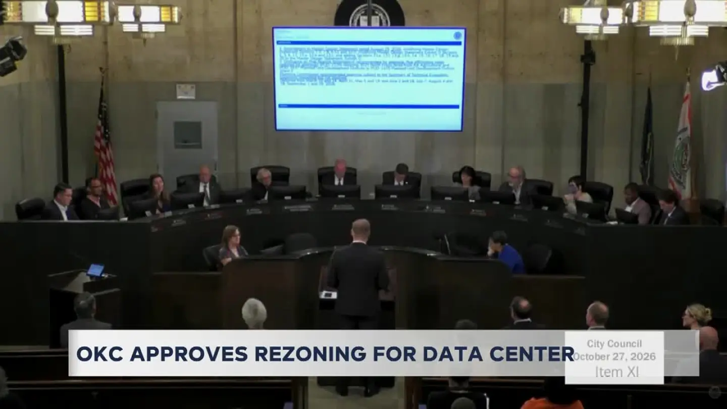 Photo: news9.com OKC Council Approves Rezoning for $15 Billion Data Center Project