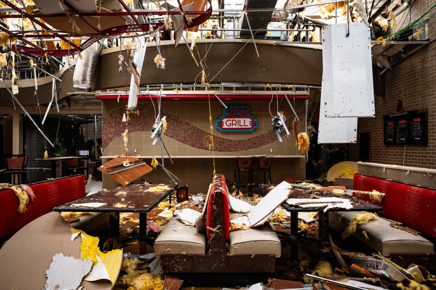 Damage shown after severe storms hit Tulsa Tech on Friday