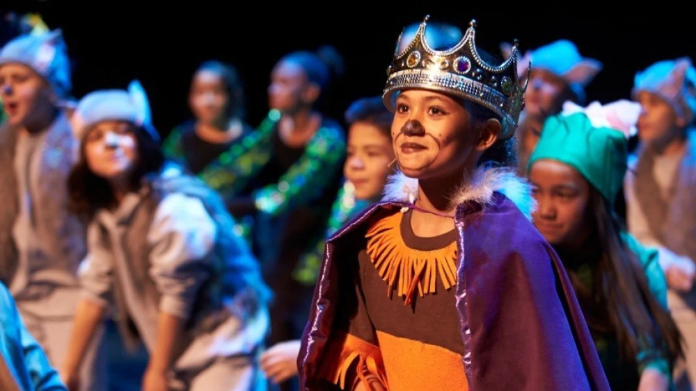 A student performs in the Disney Musicals in Schools program