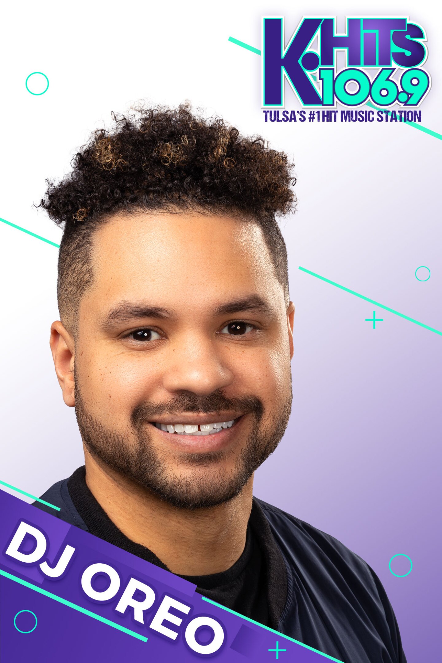 Promotional Headshot for 106.9 K-HITS dj, DJ Oreo.
