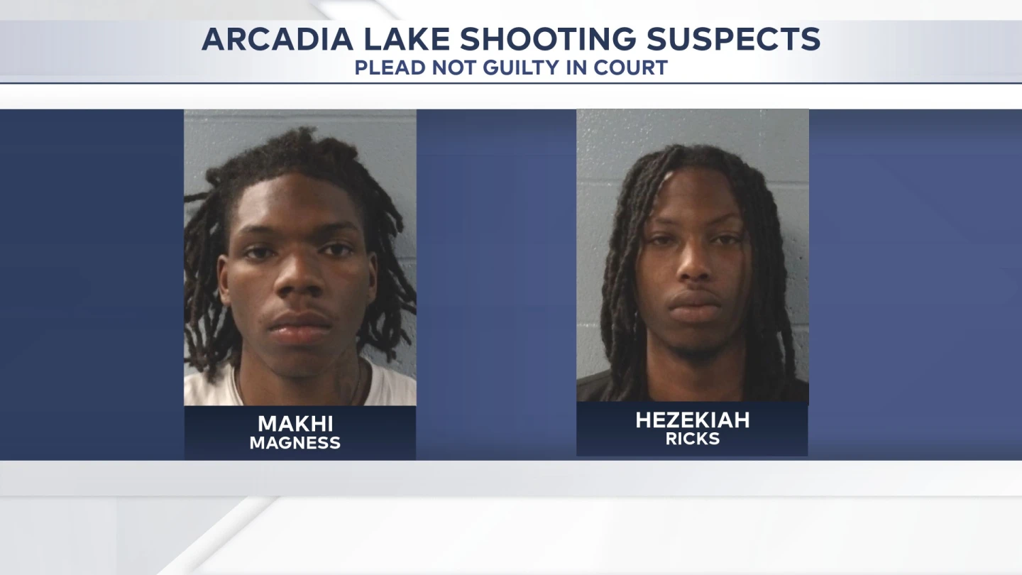 Two Arcadia Lake shooting suspects plead not guilty
