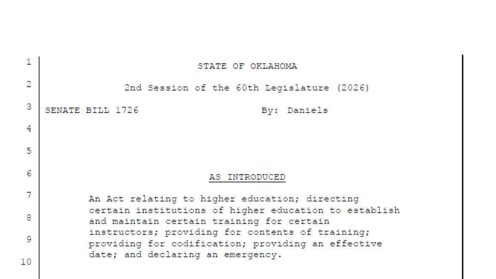 Cover page for SB 1726 bill text
