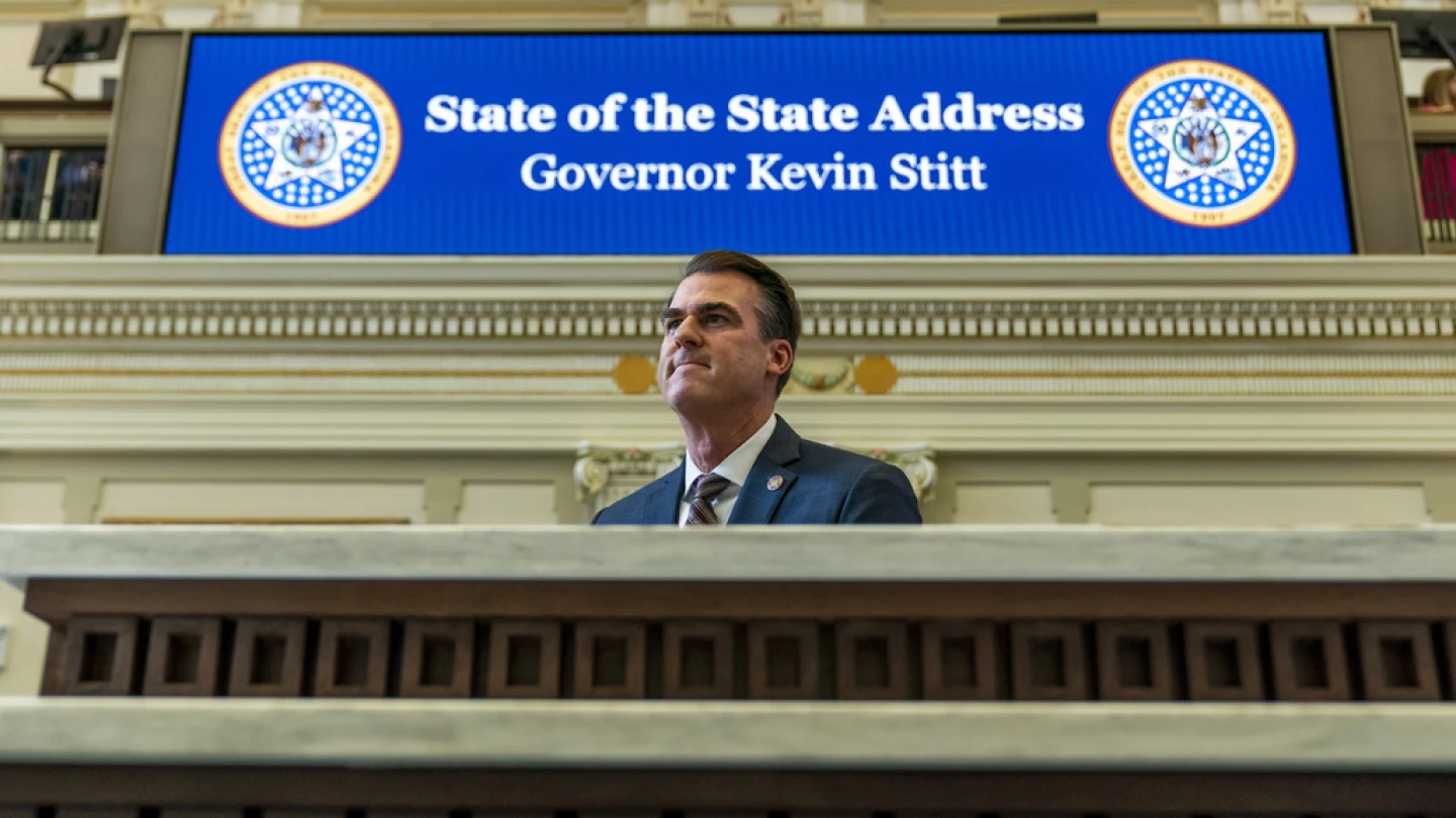 Oklahoma Gov. Stitt Delivers Final State of the State Address