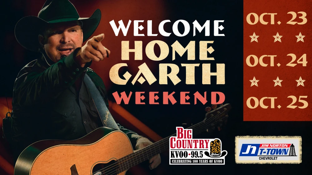 Promotional image for Welcome Home Garth Brooks Weekend.