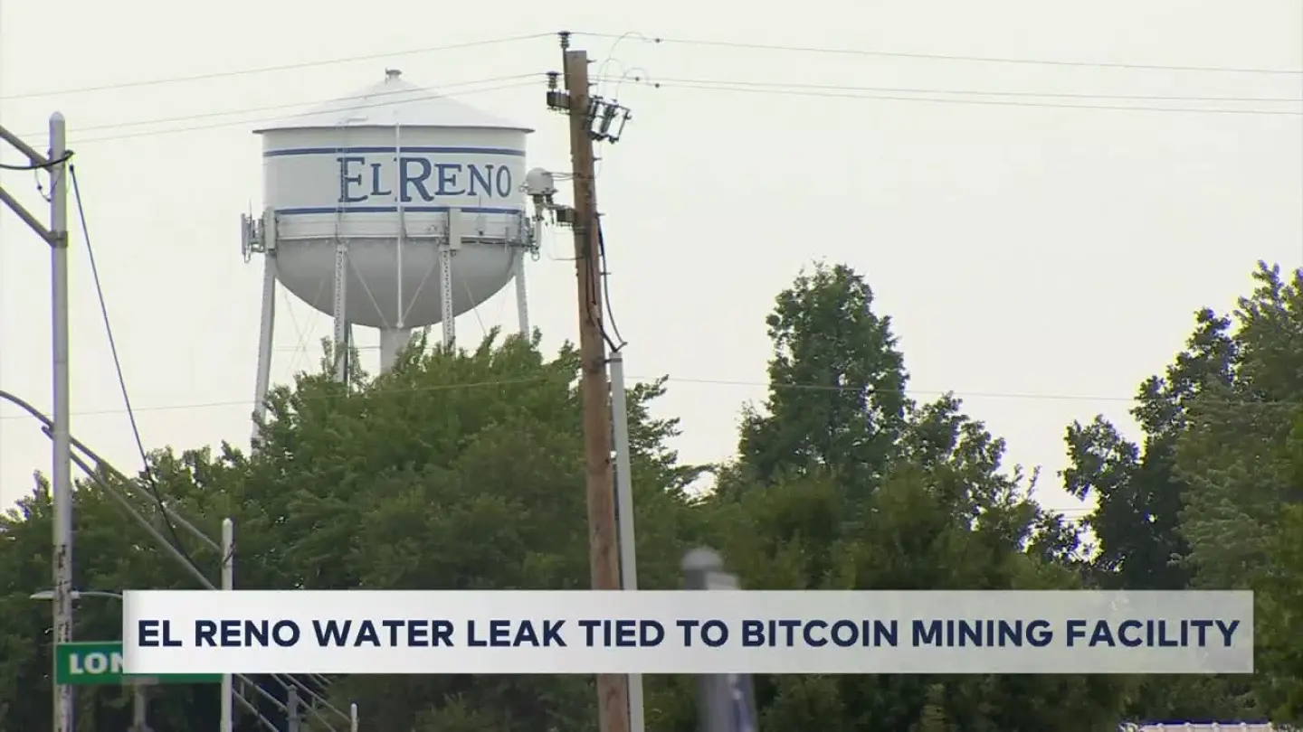 El Reno water leak traced to Bitcoin mining property